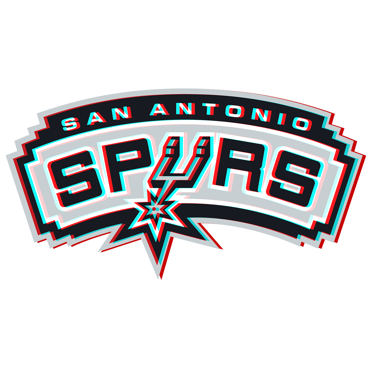 Phantom San Antonio Spurs logo iron on paper